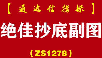 [ZS1278]绝佳抄底副图-通达信指标公式