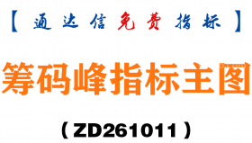 [ZD261011]筹码峰指标主图-通达信指标源码分享