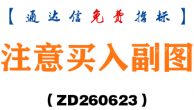 [ZD260623]注意买入副图－通达信指标源码分享