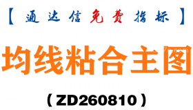 [ZD260810]均线粘合主图－通达信指标源码分享