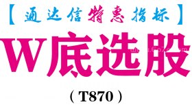 【通达信指标】W底选股-副图指标公式（T870）