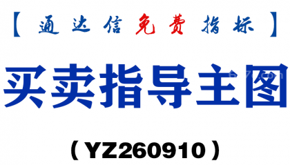 [YZ260910]买卖指导主图-通达信指标源码分享