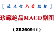 [ZS260911]珍藏绝品MACD副图-通达信指标源码分享