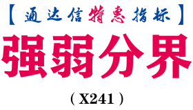【通达信指标】强弱分界-副图指标公式（X241）