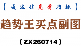 [ZX260714]趋势王买点副图－通达信指标源码分享