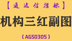 [AGS0305]机构三红副图-通达信指标公式