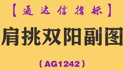 [AG1242]肩挑双阳副图-通达信指标公式-经典版+进化版预警