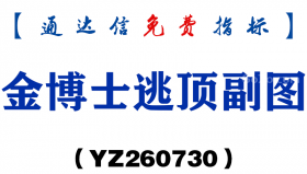 [YZ260730]金博士逃顶副图－通达信指标源码分享