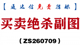[ZS260709]买卖绝杀副图-通达信指标源码分享