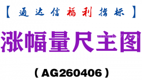 [AG260406]涨幅量尺主图－通达信指标源码分享