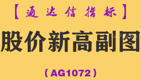 [AG1072]股价新高副图-通达信指标公式-股价创新高平台突破抓黑马股强势股