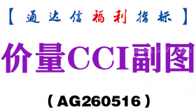 [AG260516]价量CCI副图－通达信指标源码分享