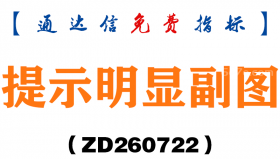 [ZD260722]提示明显副图－通达信指标源码分享
