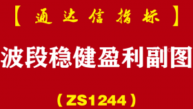 [ZS1244]波段稳健盈利副图-通达信指标公式