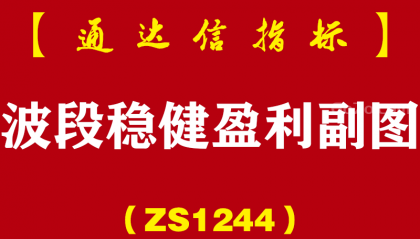 [ZS1244]波段稳健盈利副图-通达信指标公式