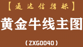 [ZXG0040]黄金牛线-通达信主图指标公式