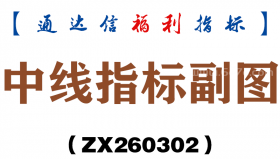 [ZX260302]中线指标副图－通达信指标源码分享