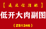[ZS1246]低开大肉副图-通达信指标公式