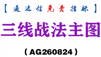[AG260824]三线战法主图-通达信指标源码分享
