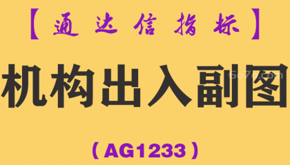 [AG1233]机构出入副图-通达信指标公式