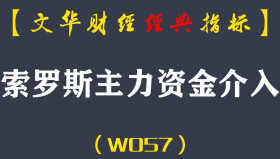 【文华财经指标】索罗斯主力资金介入-精准买卖指标公式(W057)