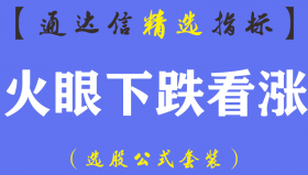 【通达信指标】下跌看涨 - 火眼副图指标公式