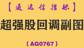 [AG0767]超强股回调副图-通达信指标公式-势股回调买入尾盘买入