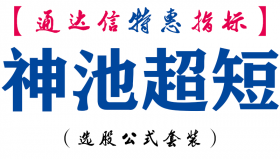 【通达信指标】神池超短-副图指标公式
