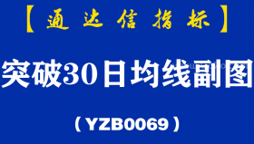 [YZB0069]突破30日均线副图-通达信指标公式