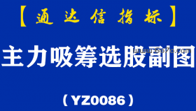 [YZ0086]主力吸筹选股副图-通达信指标公式