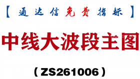 [ZS261006]中线大波段主图-通达信指标源码分享