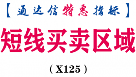 【通达信指标】短线买卖区域-副图指标公式（X125）