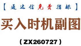 [ZX260727]买入时机副图－通达信指标源码分享