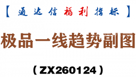 [ZX260124]极品一线趋势副图－通达信指标源码分享