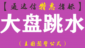【通达信指标】大盘跳水-主图预警指标公式