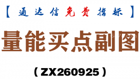 [ZX260925]量能买点副图－通达信指标源码分享