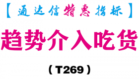 【通达信指标】趋势介入吃货-副图指标公式（T269）