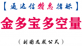 【通达信指标】金多宝多空量-副图指标公式