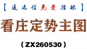 [ZX260530]看庄定势主图－通达信指标源码分享