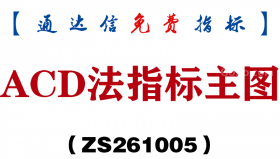 [ZS261005]ACD法主图-通达信指标源码分享