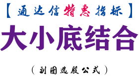 【通达信指标】大小底结合-副图指标公式