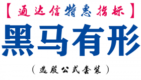 【通达信指标】黑马有形-副图指标公式