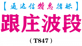 【通达信指标】跟庄波段-副图指标公式（T847）