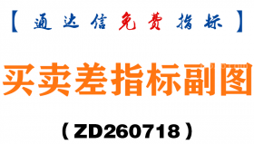 [ZD260718]买卖差指标副图－通达信指标源码分享
