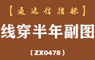 [ZX0478]线穿半年副图-通达信指标公式