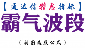 【通达信指标】霸气波段-副图指标公式