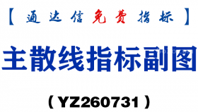 [YZ260731]主散线指标副图－通达信指标源码分享