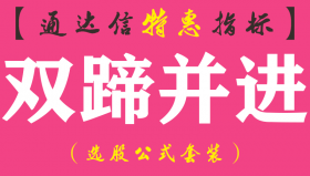【通达信指标】双蹄并进-副图指标公式