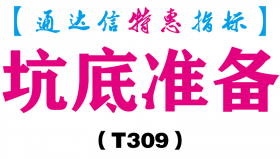 【通达信指标】坑底准备-副图指标公式（T309）