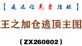 [ZX260802]王之加仓逃顶主图－通达信指标源码分享